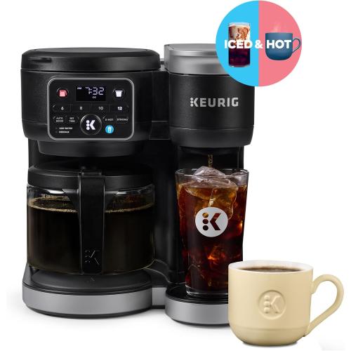 Keurig K-Duo Hot & Iced Single Serve & Carafe Coffee Maker – MultiStream Technology, 72oz Reservoir, Ideal for Holiday Hosting & Gift Giving (Gen 2)