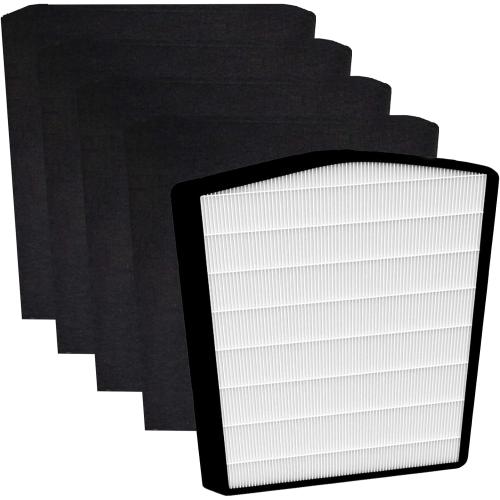 LP-HF550P Filter LP550TH LP550THP LP560 Air Purifier with 1 Pack Ture HEPA and 4 Packs LP-PF1500 Pre-Filter - Used for Multi-Room Whole House to Capture Dust