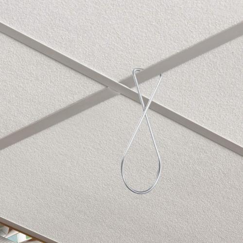 Outus 30 Packs Hook Clips Ceiling Tile Hooks T-bar Drop Ceiling Clips for Office, Classroom, Home and Wedding Decoration, Hanging Sign from Suspended Tile/Grid/Drop Ceilings