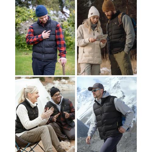 InoKraft Gifts for Men, Heated Vest for Men, Lightweight Quilted Winter Heated Vest, with Rechargable Battery and USB-C Cable