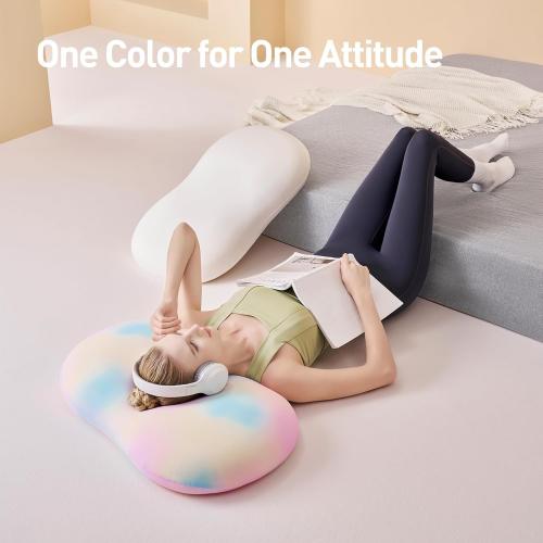 Cervical Neck Pillow Memory Foam for Pain Relief,Ergonomic Cooling Pillow for Sleeping Odor-Free，Ideal for Side Back and Lying Sleepers (Multicolor)