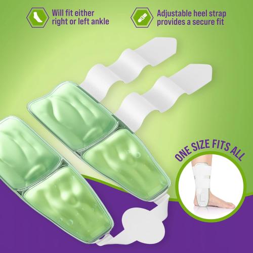 MARS WELLNESS Premium Air Gel Ankle Stirrup Brace - Ankle Brace Stabilizer With Air & Gel Cold Therapy - One Size Fits All