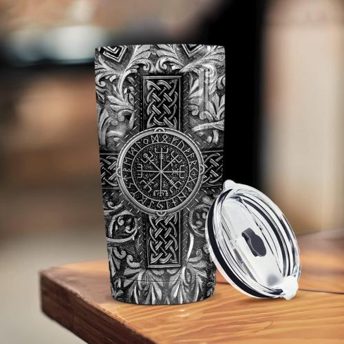 winorax Viking Gifts For Men Dad Nordic Vikings Tumbler 20oz Stainless Steel Insulated Tumblers Coffee Travel Mug Cup Gift For Fathers Day Birthday Christmas