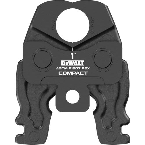 DEWALT Compact 1 Inch PEX F1807 Press Jaw for Use with DCE210 DEWALT 20V MAX Compact Press Tool, Compatible with ASTM F1807 ASTM F2159 Approved Crimp Fittings (DCE215100)
