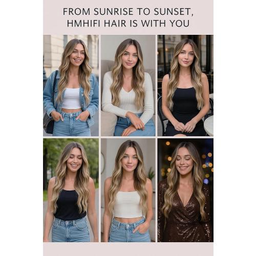 Size 26 Color dirty blond Long Ombre Blonde Wigs for Women 26 inch Long Wavy Middle Part Wig Ombre Blonde Wigs Upgraded Protein Fiber Hair Replacement Wig Cosplay Costume Halloween Wig(26'' Brown Ombre Blonde)