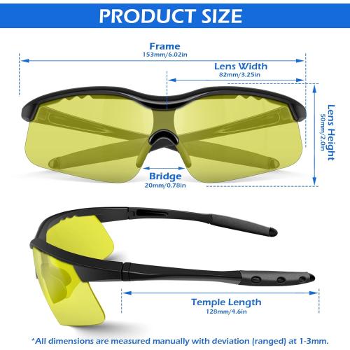 OXG 6 Pack Tinted Safety Glasses for Men Women, Safety Goggles ANSI Z87.1 Protective Eyewear Scratch Resistant Eye Protection