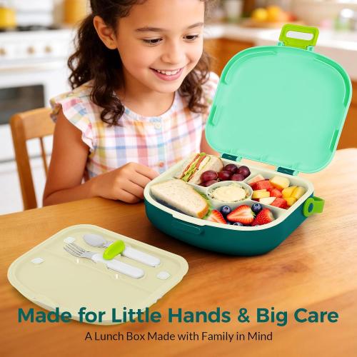 G.a HOMEFAVOR Lunch Box for Kids, Green, 41 oz