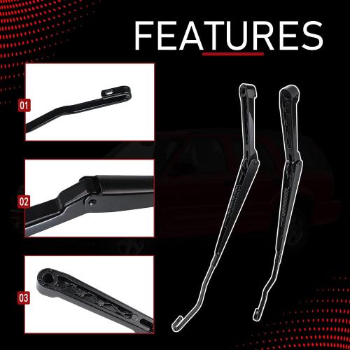 1 Pair Front Windshield Wiper Arm Kit