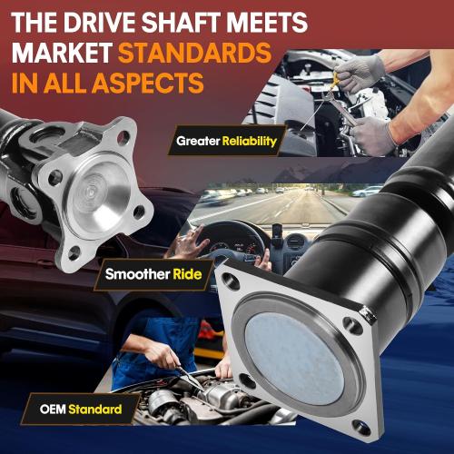 Rear Complete Drive Shaft Fit for Ford Edge, for Lincoln MKX 2007 2008 [3.5L, Sport Utility 4-Door, AWD] Prop Shaft Driveshaft Assembly Replaces 7T434K357AC, 7T4Z4R602A, 936-846, 65-2027 (3-Piece)