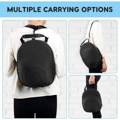 MOSLA Hat Case for Baseball Caps,Hat Carrier Travel Case Ball Cap Carrier Hat Box Organizer Carry On Hat Bag Backpack with Adjustable Shoulder Strap