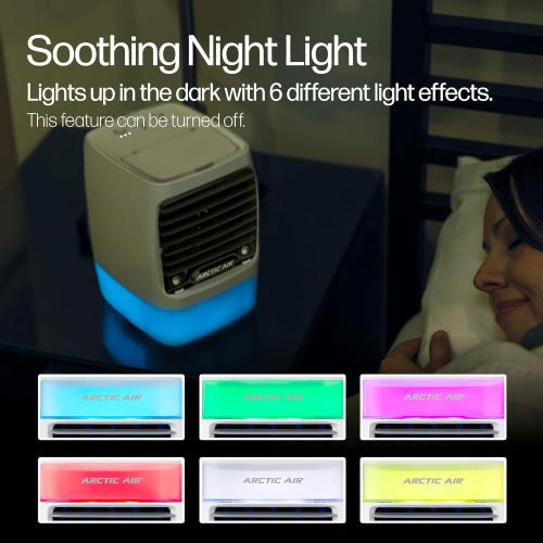 Arctic Air Chill Zone Evaporative Cooler with Hydro-Chill Technology, Portable Fan with 4 Adjustable Speeds, 8-Hour Cooling, Fan for Bedroom, Living Room, Basement, Office & More