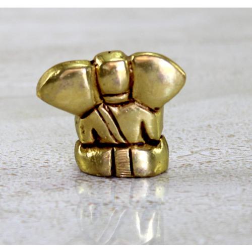 eSplanade Brass Ganesha Idol - 1.2 inches (Small Size) | Home Decor | Ganesh Ganesha | Bal Ganesh | Ganpati Ganapati Murti Statue (Antique)