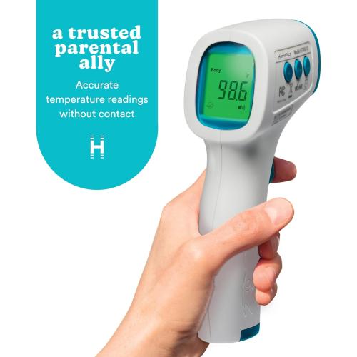 HoMedics Non-Contact Infrared Forehead Thermometer, Clinically Proven Fast Accurate Results, High-Fever Alert with 4-in-1 Readings