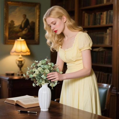 5 Stems 10 Heads Artificial Flowers Small Roses with Leaf Bouquet for Valentines Decoration Kitchen Wedding Office (2 Pack, Green)