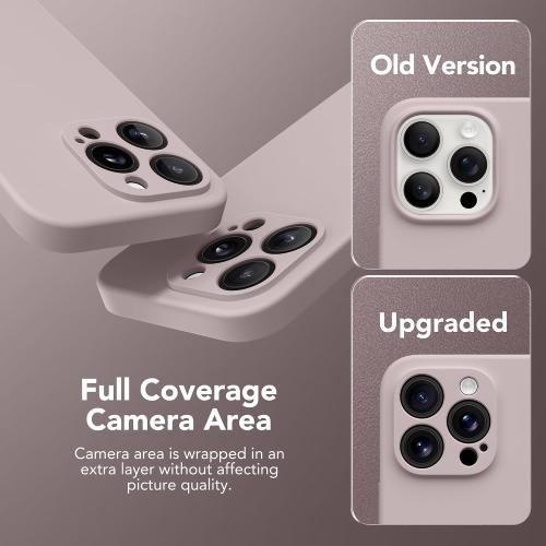 Magnetic for iPhone 15 Pro Case Silicone Hazel