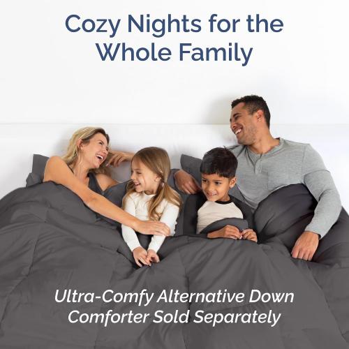 Queen Size 4 Piece Sheet Set - Breathable & Cooling Sheets - Dark Grey