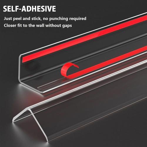 Clear Wall Corner Protector, 2 PCS Self-Adhesive Corner Protectors for Walls, 1.57 W x 35.4 L, Wall Corner Guard for Baby，Furniture，Door，Tables，Cover Sharp Furniture，Easy to Install