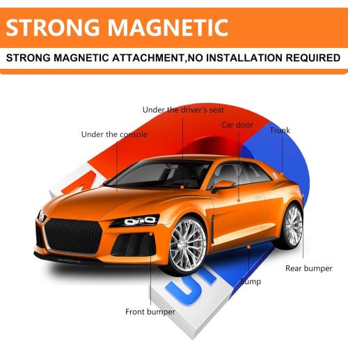 Mini Car GPS Tracker for Vehicles,Portable Real Time Magnetic GPS Tracking Device,No Subscription Required/No Monthly Fee Full Global Coverage Location Tracker for Kids,Dogs,Trucks