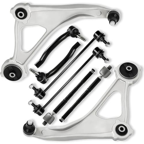 8PCS Front Left Right Lower Control Arm Sway Bar End Link Tie Rod for Nissan 2015 2016 2017 2018 Altima, 16-19 2020 2021 2023 Maxima, K622838 K622839 K750094 K750095 ES801196 ES801197 EV801066