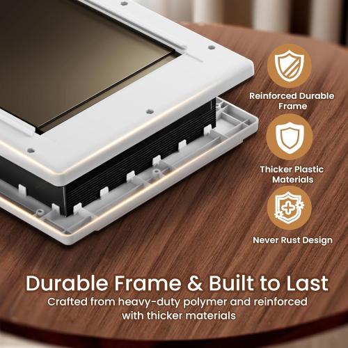 Never Rust Dog Door with Durable Plastic Frame, Medium Doggy Door for Interior and Exterior Doors, Doggie Door with Magnetic Flaps, Closing Panel, Telescoping Tunnel, for Pets Up to 45lb