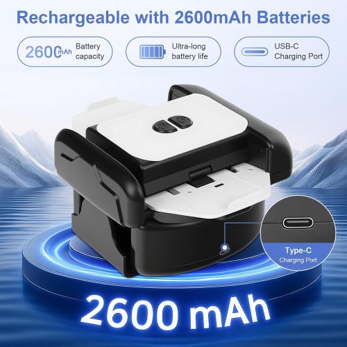 Card Shuffler - Rechargeable 2600mAh Automatic Card Shuffler with Auto-Stop Auto/Manual Modes Low Noise Jam-Free Electric Shuffler for 1–2 Decks Compatible with Poker, Blackjack, Popular Card Games