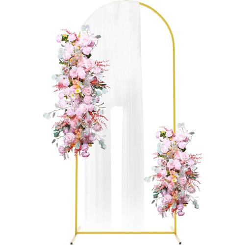 Putros Arch Backdrop Stand, 6ft, Metal Wedding Arch Stand, Gold