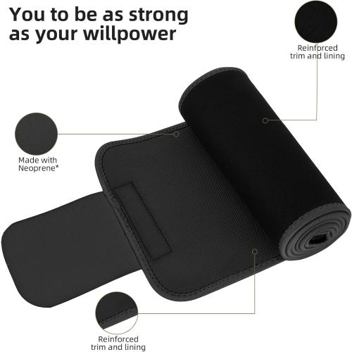 ZPP Waist Trainer for Women and Men, Neoprene Sweat Band Waist Trimmer Belt Slimming Stomach Wrap for Workout