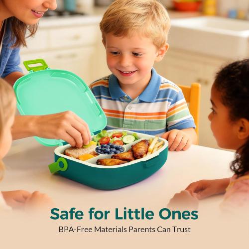 G.a HOMEFAVOR Lunch Box for Kids, Green, 41 oz