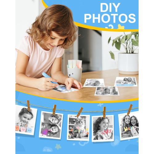 OTJ Camera Instant Print - 1080P Instant Cameras That Print Photos with 32GB Card - Daurable Digital Printable Camera Birthday Gift