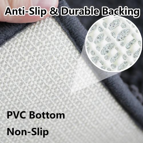 Bathroom Rugs 15x23, Extra Soft Absorbent Chenille Bath Rugs, PVC Backing Quick Dry, Machine Washable Bath Mats for Bathroom Floor, Tub and Shower, Home Decor Accessories, Dark Grey