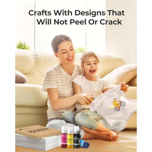 Hiipoo Sublimation Ink Refilled Bottles Compatible for ET2400 ET-2800 ET2720 ET2760 ET2750 ET4800 ET-2803 ET-2850 Inkjet Printers Heat Press Transfer on Mugs T-Shirts