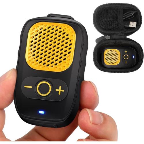 Wearable Bluetooth Speakers, Clip On Wireless Jobsite Speaker - Yellow