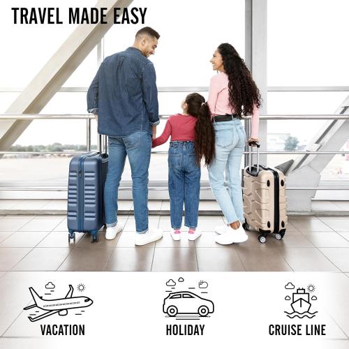 Veken 10 Set Packing Cubes for Travel Essential, Suitcase Organizer Bags in 4 Sizes, Carry-On Luggage Accessories with Large Laundry & Hanging Toiletry Bag, Must-Have for Airplane, Road Trip & Camping