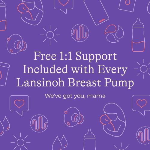 Lansinoh NaturalWave Double Electric Breast Pump | 3 Pumping Modes, 12 Levels Hospital Strength Suction, LED Display, Leak-Resistant, 5 Breast Flange Sizes Included