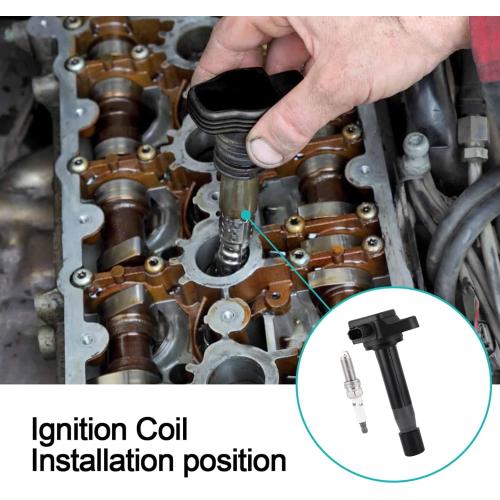 UF603 Ignition Coil Pack Set of 6 & 97390 Spark Plugs 3.5L 3.7L For Acura MDX RDX RL TL TSX ZDX for Honda Accord Crosstour Odyssey Pilot Ridgeline 2008-2015 V6 30520R70A01