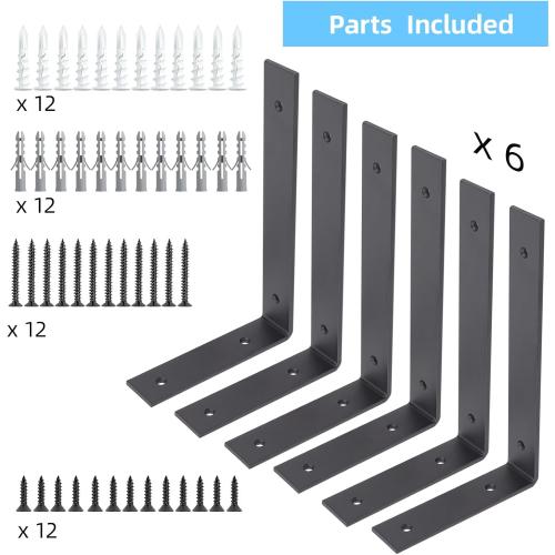 6-Pack Heavy Duty Floating Shelves