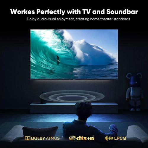 FEMORO Fiber Audio Optical Cable 10 Ft Long, Toslink S/PDIF Optic Cord Replacement from Digital TV to Soundbar