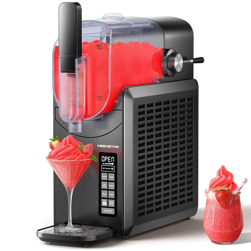 KEENSTAR Slushie Machine, 88oz Slushy Machine for Home with Self-Cleaning, Professional Frozen Drink Maker, No Ice Needed, 5 Preset Programs for Frozen Margaritas, Frappés, Milkshake & More