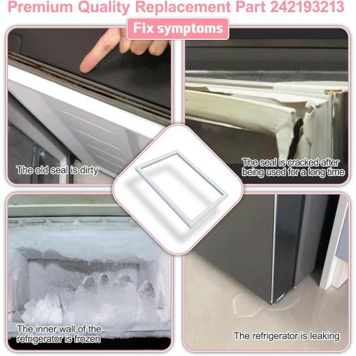 LXun Upgrad 42.2x28.6 242193213 Refrigerator Door Gasket Seal Replacement for Frigidaire Ken-more Crosley Topmount Refrigerator Replac AP5688452 3016409 PS7784009 FFTR2021TW5 FFHI2032TP0 FRTD2021AW0