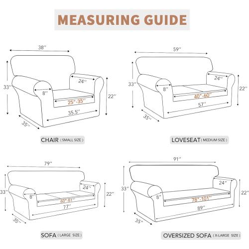 Easy-Going 100% Waterproof Couch Cover, Dual Waterproof Sofa Cover, Stretch Jacquard Sofa Slipcover, Leakproof Furniture Protector for Kids, Pets, Dog and Cat(Oversized Sofa, Peacock Blue)