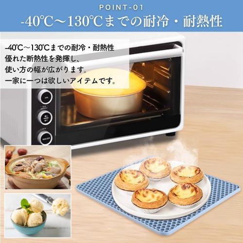 Silicone Trivet, Set of 2, Heat Resistant, Anti-Slip, Pot Holder, Lid Opener, Coaster, Stylish (Black)