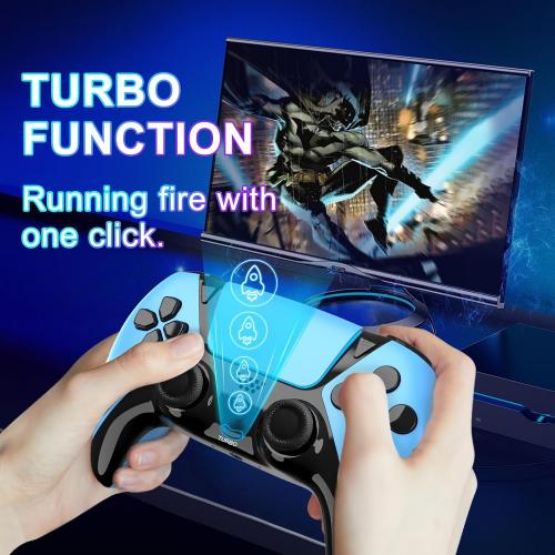 Blue UGAME Replacement for Luna Controller, Ymir Controller Wireless for Fire TV with 2 Map Buttons/Macro Turbo, Work for Amazon Luna/PS4/PC, ldeal Gift for Christmas, Blue