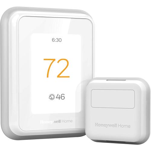 Honeywell Home RCHT9610WFSW2003 RCHT9610WFSW T9 WiFi Thermostat with 1 Smart Room Sensor, Touchscreen Display, Alexa and Google Assist (Renewed)
