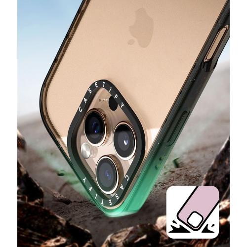 CASETiFY Impact Case for iPhone 16 hf  [Slim / 8.2 ft. 4X Military Grade Drop Protection/Wireless Charging Compatible] - Cheetah Paradise Pink - Clear Black