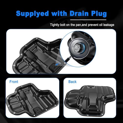 AUCERAMIC Engine Oil Pan for 2018-2023 Toyota Camry, 2020-2023 Highlander