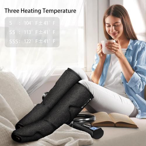 UMARMUNG Christmas Air Compression Leg Massager with Heat Gifts for Women, Men, Mom, Dad, Wife, Husband, Her, Him, Calf Foot Massage boots Gifts for Birthday, Mothers Day, Fathers Day, Valentine's Day