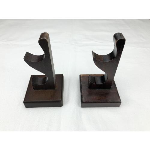 Nangopop Wizard Wand Stand Display - 2 Tiered Wood Magic Wand Holder for Table Display, Holds Two Wands