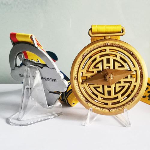 50 PCS Acrylic Display Holder Clear Display Easel Stands for Coins Capsules Phone Medals Stones Cards 'Small'