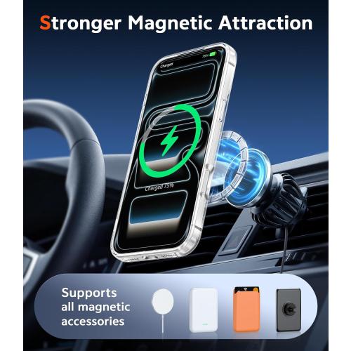 FNTCASE for Phone 18 Pro Case / 17 Pro Case Clear with Screen Protector