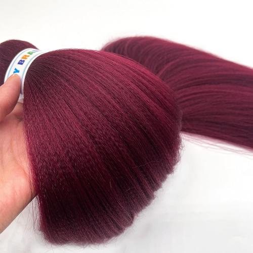Red Braiding Hair Pre Stretched 3 Pack Colored EZ Prestretched Braiding Hair 26 in Hot Water Setting Yaki Braiding Hair Itch Free Synthetic Fiber Corchet Twist Braids Hair Extensions by UPruyo